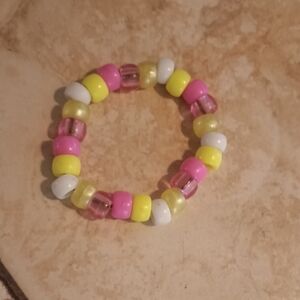 Pink, White,and Yellow Kandi Single